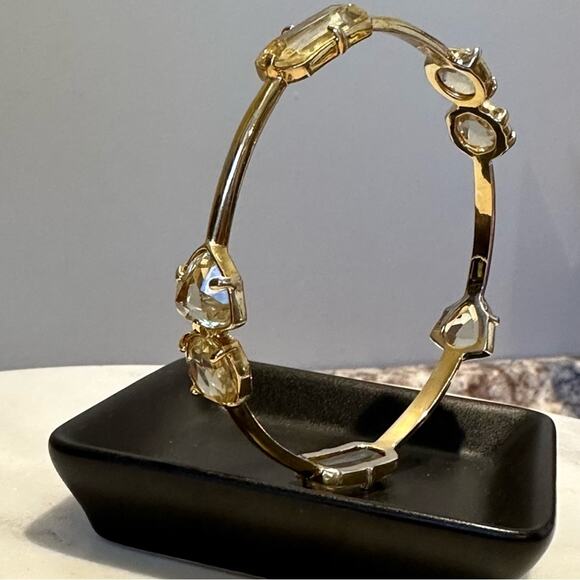 Kate Spade - Vegas Jewels bangle bracelet with pale yellow crystal stones, EUC - Picture 5 of 10